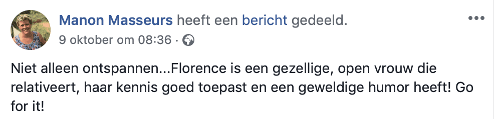 Recensie MFR Manon Masseur